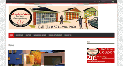 Desktop Screenshot of americangaragedoorsllc.com