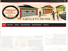 Tablet Screenshot of americangaragedoorsllc.com